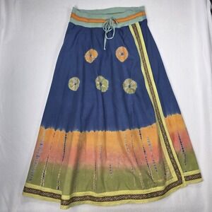 Soft Surroundings Boho Festival Chic Maxi Skirt Womens Size M Petit Hippie Indie